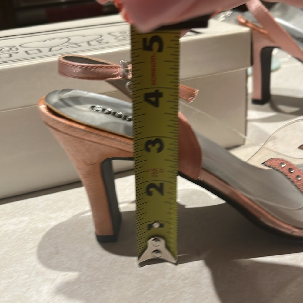 GOOD TIMES | Clear pink heels, crystal details | Sz 9 - Picture 7 of 8